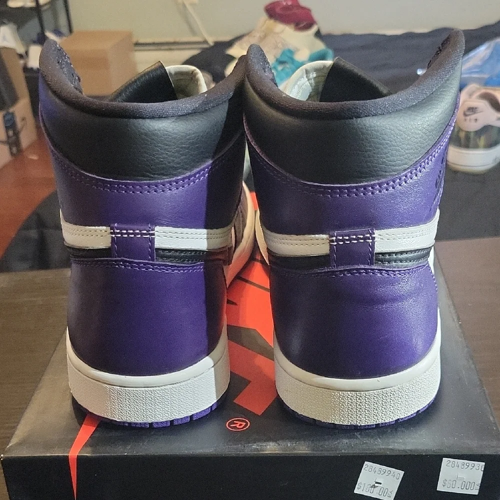 Nike Air Jordan 1 Retro High OG 'Court Purple' (2020) M9.5/W11 EUC W/OG BOX